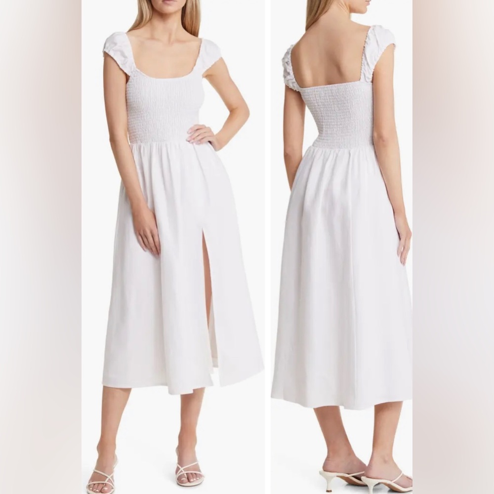 REFORMATION Tavi Linen Dress